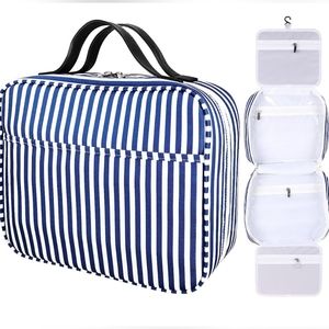 Spacious and Waterproof Travel Toiletry Bag - Premium Hanging Organizer for Full